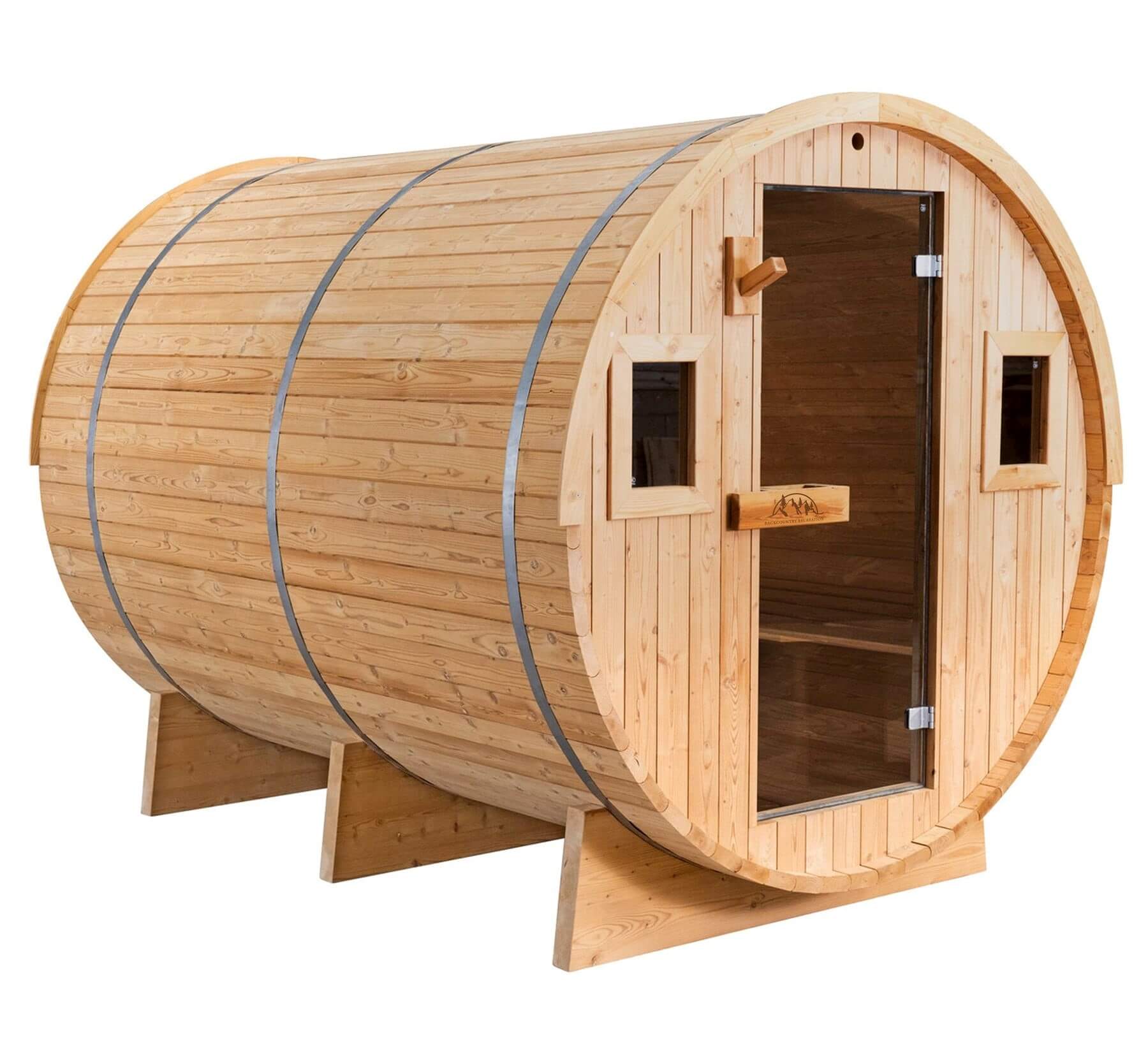 6 ft Classic Thermowood Barrel Sauna - 4 person